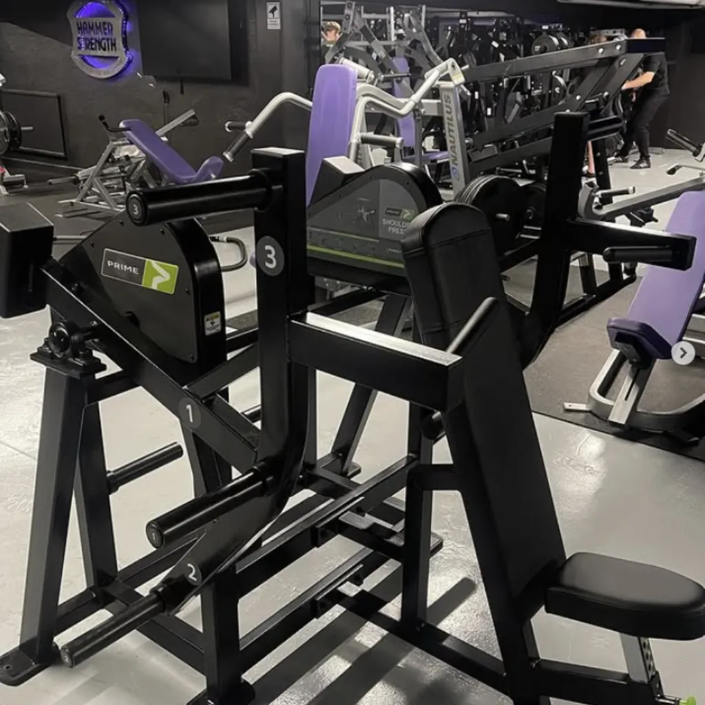 Instagram bild på ny gymmaskin i gymmet.